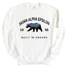 Load image into Gallery viewer, Sigma Alpha Epsilon Sweatshirt - SAE Fraternal Bear Crewneck Sweatshirt - Kite and Crest