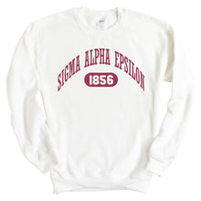 Load image into Gallery viewer, Sigma Alpha Epsilon Sweatshirt - SAE Large Athletic Crewneck Sweatshirt - Kite and Crest