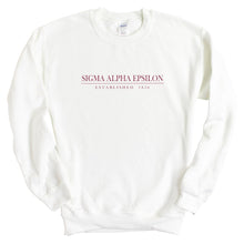 Load image into Gallery viewer, Sigma Alpha Epsilon Sweatshirt - SAE Old Fashioned Vintage Crewneck Sweatshirt - Kite and Crest