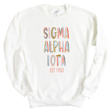 Load image into Gallery viewer, Sigma Alpha Iota Cooper Crewneck Sweatshirt - Kite and Crest