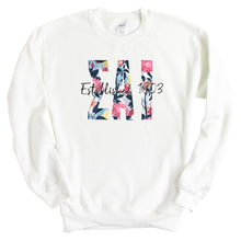 Load image into Gallery viewer, Sigma Alpha Iota Floral Block Crewneck Sweatshirt - Kite and Crest