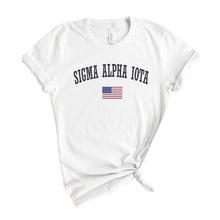 Load image into Gallery viewer, Sigma Alpha Iota USA T-shirt - Kite and Crest
