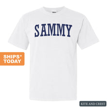 Load image into Gallery viewer, Sigma Alpha Mu Comfort Colors T-Shirt - Sammy Intrinsic Lettered Shirt - Kite and Crest