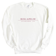 Load image into Gallery viewer, Sigma Alpha Mu Sweatshirt - Sammy Old Fashioned Vintage Crewneck Sweatshirt - Kite and Crest