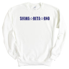 Load image into Gallery viewer, Sigma Beta Rho Fraternal Star Sweatshirt - Fraternity Crewneck Sweatshirt - Kite and Crest
