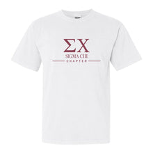 Load image into Gallery viewer, Sigma Chi Comfort Colors T-Shirt - Sig Chi Basic Lined Shirt - Kite and Crest