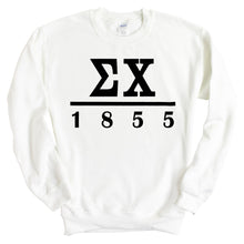 Load image into Gallery viewer, Sigma Chi Sweatshirt - Sigma Chi Black Letters Crewneck Sweatshirt - Kite and Crest
