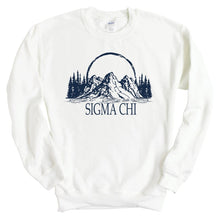 Load image into Gallery viewer, Sigma Chi Sweatshirt - Sigma Chi Epic Mountains Crewneck Sweatshirt - Kite and Crest