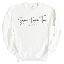 Load image into Gallery viewer, Sigma Delta Tau Sweatshirt - Sig Delt Sorority Alumna Crewneck Sweatshirt - Kite and Crest