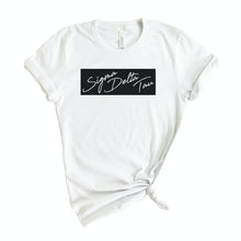 Load image into Gallery viewer, Sigma Delta Tau T-shirt - Sig Delt Black Box Tee - Kite and Crest