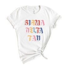 Load image into Gallery viewer, Sigma Delta Tau T-Shirt | Sig Delt Retro Shirt | Sigma Delta Tau Sorority Gift Idea - Kite and Crest