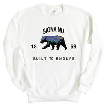 Load image into Gallery viewer, Sigma Nu Sweatshirt - Sigma Nu Fraternal Bear Crewneck Sweatshirt - Kite and Crest