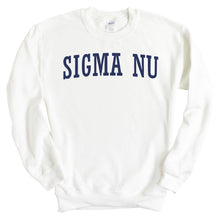 Load image into Gallery viewer, Sigma Nu Sweatshirt - Sigma Nu Intrinsic Lettered Crewneck Sweatshirt - Kite and Crest