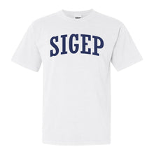 Load image into Gallery viewer, Sigma Phi Epsilon Comfort Colors T-Shirt - Sig Ep Intrinsic Lettered Shirt - Kite and Crest