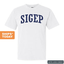 Load image into Gallery viewer, Sigma Phi Epsilon Comfort Colors T-Shirt - Sig Ep Intrinsic Lettered Shirt - Kite and Crest