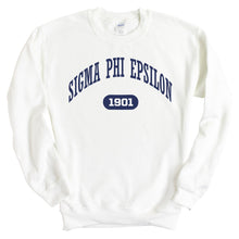 Load image into Gallery viewer, Sigma Phi Epsilon Sweatshirt - Sig Ep Fraternal Arch Crewneck Sweatshirt - Kite and Crest