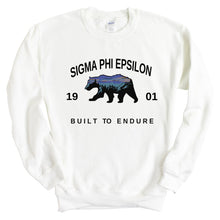 Load image into Gallery viewer, Sigma Phi Epsilon Sweatshirt - Sig Ep Fraternal Bear Crewneck Sweatshirt - Kite and Crest
