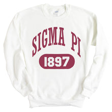 Load image into Gallery viewer, Sigma Pi Sweatshirt - Sigma Pi Large Athletic Crewneck Sweatshirt - Kite and Crest