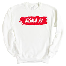 Load image into Gallery viewer, Sigma Pi Sweatshirt - Sigma Pi Red Slash Crewneck Sweatshirt - Kite and Crest