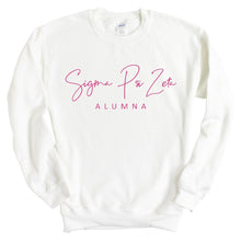 Load image into Gallery viewer, Sigma Psi Zeta Vintage Alumna Crewneck Sweatshirt - Kite and Crest