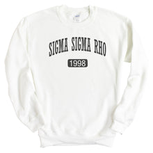 Load image into Gallery viewer, Sigma Sigma Rho Athletic Crewneck Sweatshirt - Kite and Crest