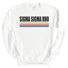 Load image into Gallery viewer, Sigma Sigma Rho Colorful Stripes Crewneck Sweatshirt - Kite and Crest