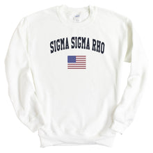 Load image into Gallery viewer, Sigma Sigma Rho USA Crewneck Sweatshirt - Kite and Crest