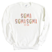 Load image into Gallery viewer, Sigma Sigma Sigma Sweatshirt - Tri Sigma Cooper Crewneck Sweatshirt - Kite and Crest