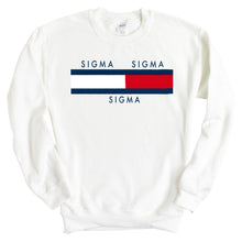 Load image into Gallery viewer, Sigma Sigma Sigma Sweatshirt - Tri Sigma Vintage Crewneck Sweatshirt - Kite and Crest