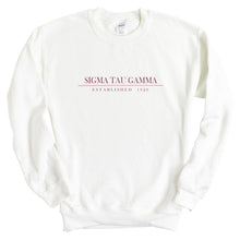 Load image into Gallery viewer, Sigma Tau Gamma Sweatshirt - Sig Tau Old Fashioned Vintage Crewneck Sweatshirt - Kite and Crest