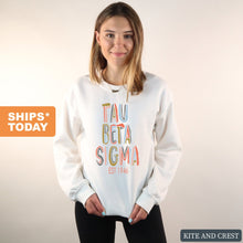 Load image into Gallery viewer, Tau Beta Sigma Cooper Crewneck Sweatshirt - Kite and Crest