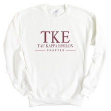 Load image into Gallery viewer, Tau Kappa Epsilon Sweatshirt - TKE Basic Lined Crewneck Sweatshirt - Kite and Crest