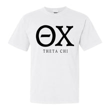Load image into Gallery viewer, Theta Chi Comfort Colors T-Shirt - Theta Chi Block Letter Shirt - Kite and Crest