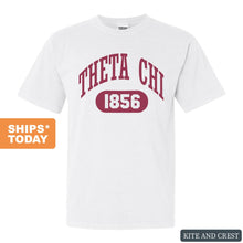 Load image into Gallery viewer, Theta Chi Comfort Colors T-Shirt - Theta Chi Large Athletic Shirt - Kite and Crest