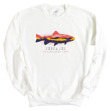 Load image into Gallery viewer, Theta Chi Sweatshirt - Theta Chi Fishing Crewneck Sweatshirt - Kite and Crest