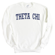 Load image into Gallery viewer, Theta Chi Sweatshirt - Theta Chi Intrinsic Lettered Crewneck Sweatshirt - Kite and Crest