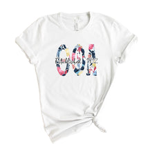 Load image into Gallery viewer, Theta Phi Alpha Floral Block Sorority T-Shirt Tee - Kite and Crest