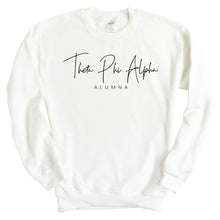 Load image into Gallery viewer, Theta Phi Alpha Sweatshirt - Theta Phi Sorority Alumna Crewneck Sweatshirt - Kite and Crest