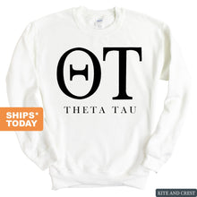 Load image into Gallery viewer, Theta Tau Classic Sweatshirt - Fraternity Crewneck Sweatshirt - Kite and Crest