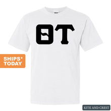 Load image into Gallery viewer, Theta Tau Keeping it Simple Comfort Colors T-Shirt - Kite and Crest