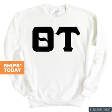 Load image into Gallery viewer, Theta Tau Keeping it Simple Sweatshirt - Fraternity Crewneck Sweatshirt - Kite and Crest