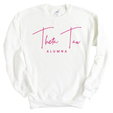 Load image into Gallery viewer, Theta Tau Vintage Alumna Sweatshirt - Fraternity Crewneck Sweatshirt - Kite and Crest