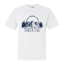 Load image into Gallery viewer, Theta Tau Weekend in the Mountains Comfort Colors T-Shirt - Kite and Crest