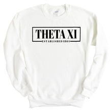 Load image into Gallery viewer, Theta Xi Fraternal Block Sweatshirt - Fraternity Crewneck Sweatshirt - Kite and Crest