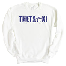 Load image into Gallery viewer, Theta Xi Fraternal Star Sweatshirt - Fraternity Crewneck Sweatshirt - Kite and Crest