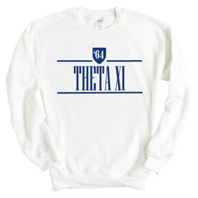 Load image into Gallery viewer, Theta Xi Shield Sweatshirt - Fraternity Crewneck Sweatshirt - Kite and Crest