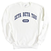 Load image into Gallery viewer, Zeta Beta Tau Sweatshirt - Zeta Beta Tau Fraternal Arch Crewneck Sweatshirt - Kite and Crest