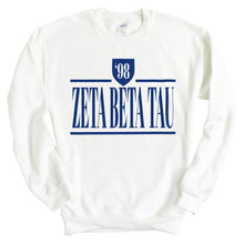 Load image into Gallery viewer, Zeta Beta Tau Sweatshirt - Zeta Beta Tau Shield Crewneck Sweatshirt - Kite and Crest