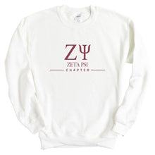 Load image into Gallery viewer, Zeta Psi Sweatshirt - Zete Basic Lined Crewneck Sweatshirt - Kite and Crest