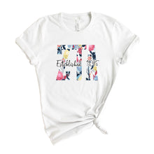 Load image into Gallery viewer, Zeta Tau Alpha Floral Block Sorority T-Shirt Tee - Kite and Crest